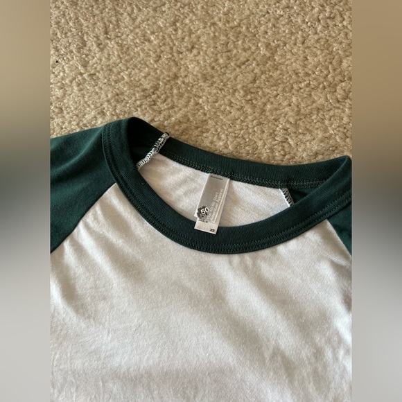 American Apparel Men's 50/50 Raglan 3/4 Sleeve T-Shirt size XS - Picture 4 of 5